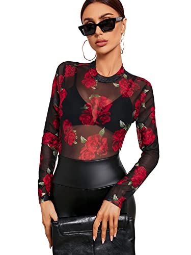 トップス 2WAY SMOKE FLOWER SHEER TOP blk/M トップス 2WAY SMOKE FLOWER SHEER TOP blk/M 2WAY SMOKE FLOWER